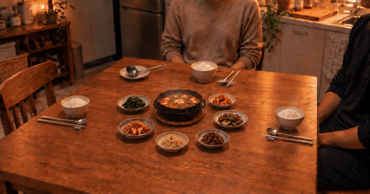 식구 — 사람 수보다 한 그릇 더 놀인 저녁 상